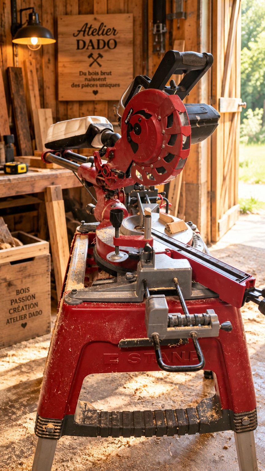 Machine de découpe et espace de travail de l’atelier